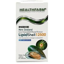 (뉴질랜드) 헬스팜 리피드쉘 초록입홍합 12500 60캡슐 3팩 HEALTHFARM LipidShell Greenshell MUSSEL Extract