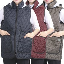 누빔 모자 조끼 앞치마 깔깔이 큰 두꺼운 기모 RM02, RM02 자주S