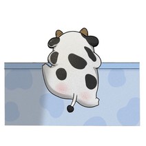 귀여운 캐릭터 뒷모습 규조토발매트 주방 욕실 화장실 빨아쓰는 구조토 매트, 카우