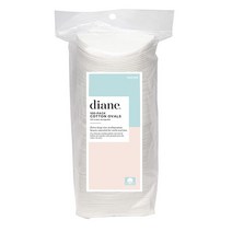 Diane 100% 면 라운드 화장솜 300개 124795, 100-PACK OVALS