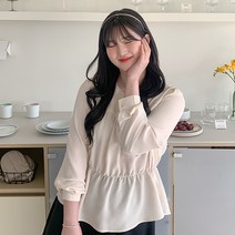 [제작] [리얼핏]라루엔 밴딩 블라우스 68903 빅사이즈 여성의류