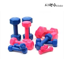 미니아령 여성 뎀벨 홈트 육각 컬러아령, 0.5kg