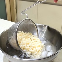 파스타면 국수 헹구는 데치는 냄비에 거는 채망 감자으깨기 그물망 안전한, 대