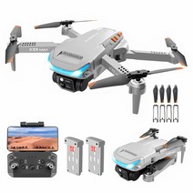 XIONEE 시오니 K101 MAX 입문용드론 듀얼카메라 Z888 충돌방지센서 한글설명서 배터리2개, 그레이