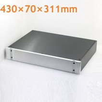 430x70x308mm DIY 브러시 알루미늄 섀시 뮤직 박스 파워 앰프 PSU 케이스 이어폰 쉘 하이 엔드 인클로저 DAC 디코더 캐비닛, 430x70x358mm