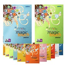 삼원 180g 칼라 단면머메이드 특수지 칼라복사지 A4 매직터치 10장 복사용지, 포커스온 지마켓 32-검정색