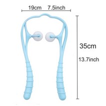 새로운 플라스틱 압력 포인트 치료 목 Massageador 마사지 손 롤러 목 마사지 목 어깨 트리거 포인트 완화, Style C - Blue