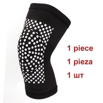 무릎 온열기 1 Pcs 자기 가열 팔꿈치 받침대 지원 패드 도트 매트릭스 Kneepads 관절염 관절 통증 완화 용 전기석 슬리브, 02 Black, 02 M