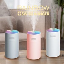 스위스윙거 레인보우가습기/차량용 가습기/USB가습기/무드등가습기/휴대용가습기/판촉용 대량문, 그레이