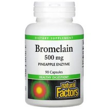 내추럴팩터스 브로멜라인 500mg 90회분 90정 90일분