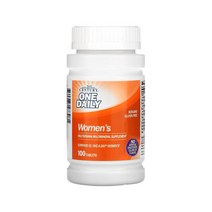 21st Century 여성 멀티비타민 셀룰로오스 아라비아 검 100 캡슐 셀룰로스 아연, 1개, 100정