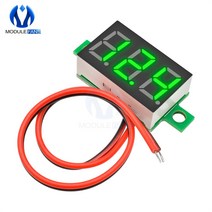 LED 광고판 전광판 차량 휴대용 미니 간판 036 인치 디지털 디스플레이 전압계 녹색 패널 전압 측정기 DC 47 32V 3 자리 조정 267EA 2, 단일옵션