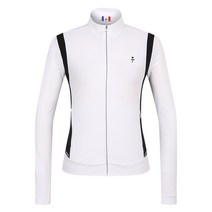 까스텔바작 BGBMTJ703WH 여성 펀칭 배색 집업 티셔츠, 화이트