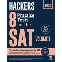 Hackers 8 Practice Tests for the SAT Volume 1 (2023), 해커스
