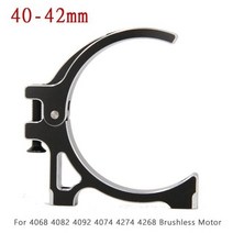 RC카 모터 쿨링팬 히트싱크 쿨러 rc 모터 냉각 팬 40x40mm 알루미늄 홀더 110 18 rc 자동차 4068 4082 4092 4074 4274 4268 브러시리스 모터, 40-42mm 블랙