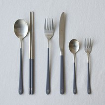 MASI FIRENZE 백화점 호텔 신혼부부 양식 명품 커트러리, 티포크, 그레이