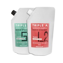 슈보 트리플 에이 매직스트레이트(손상모) 1제500ml+2제500ml, 단품