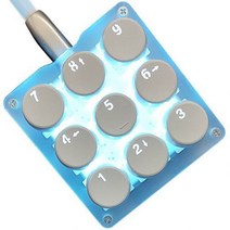[해외] 미니 기계식 키보드 9 키 매크로 OSU 키보드 DIY 정 프로그래밍 가능한 RGB LED 백라이트 전기 게임 PC 노트북 MAC, 상세내용표시, Green Axis Round Key