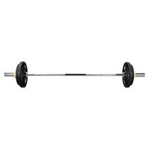 헬스프라자 슈페리어 중량봉 역기봉 우레탄 중량원판 바벨세트 45kg, 1800mm봉+마구리 화이트