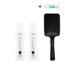 실크테라피 오리지널 헤어 에센스60ml+헤어브러쉬+크린타올 증정, 2개, 60ml