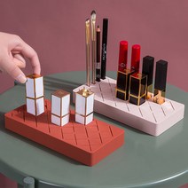 룰루홈 화장품 소도구 정리함 립스틱 브러쉬 틴트 꽂이, 민트중