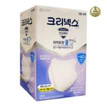 크리넥스 KF-AD 시원한 비말 차단 라이트핏 쿨 귀가편한 마스크 대형 30입, 대형/30매입, 6세트