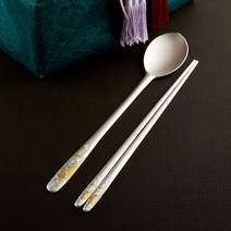 한국도자기리빙 잉어 조각 금부 예단 은수저()금부잉어 은수저, 1벌(남성)