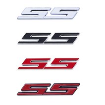 쉐보레카마로SS 간편부착 튼튼한 고급스러운 앰블럼 스티커 쉬운설치, 01.유광실버화이트