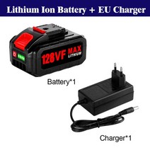 전동릴배터리 전기 톱 전기 렌치 무선 왕복 톱 전동 공구 용 15000mah 리튬 이온, 02 battery with charger