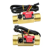 기류 측정기 dn15 dn20 수류 센서 황동 외부 thread1.75mpa 홀 센서 펄스 터빈 유량계 dc518v 온도 감지