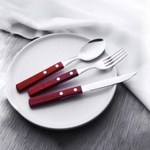 홈카페 브런치 우드 커트러리/ 요리 프렌차이 음식 식당 편리한 샐러드, 우드 숟가락