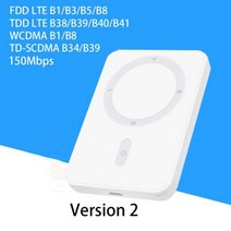 잠금 해제 4G Lte 라우터 무선 와이파이 휴대용 모뎀 미니 야외 핫스팟 포켓 Mifi 150mbps Sim 카드 슬롯 리피터 모바일, Version 2