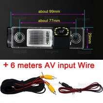 자동차 전방 카메라 자동차 후면보기 후방 주차 카메라 모니터 CHEVROLET EPICA/LOVA/AVEO/CAPTIVA/CRUZE/LACETTI HRV/SPARK 무선, 07 12led Rear Camera