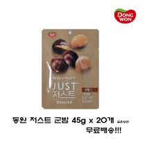 [조은마켓] 아이들 영양간식 아빠 술안주 동원 저스트 군밤 45g, 20개
