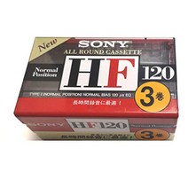 SONY 소니 카세트 테이프 HF 120 3 피스 세트 3C-1220HF, 상품명참조, 상품명참조