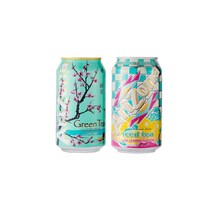 아리조나 아이스티 그린티 녹차 340ml 12캔 아이스티 레몬티 340ml 12캔 + 사은품 (종이비누50p 1개 증정), 24캔