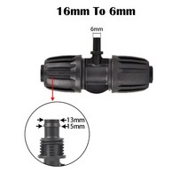 나사 가공기 파이프 호스 압착기 배관 16mm 1/2 ''PE 파이프 커넥터 스플리터 티 커플링 나사산 잠, 03 C_01 1Pc