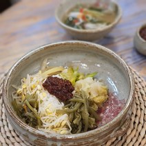 수국 소면기 도자기 면기 라면기 국수그릇 비빔밥그릇, 보라, 대, 1개