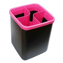 타파웨어 스마트 키친툴 홀더 칸막이 수저통세트-13cm/체리핑크+블랙 (251-2)