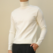 월드 플라워 남자 목폴라 스판 폴라티 니트 터들넥