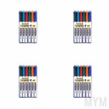 1개배송 6색 중간 글씨용 네임펜세트 사무실볼펜 필기볼펜