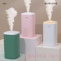 preppers풍차 무드등 가습기 360ml 대용량 미니가습기 USB KC인증 대량구매, 핑크
