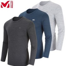 밀레 밀레 냉감티셔츠 메가쿨L 라운드 긴팔 티셔츠 남성 기능성 등산복상의 MVRST404A