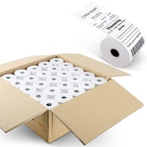 TK Thermal King 5.7cm x 4.9m(2-1/4인치 x 165피트) 감열지 금전 등록기 POS 영수증 용지 (10롤), 50 Rolls, 2-1/4 x50