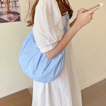나미나라 데일리백 만두 가방 슬링백 10대 셔링 WAC2DF3 블랙 스카이