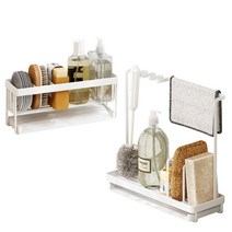 화이트 수세미 거치대 건조대 주방세제받침대, 멀티형