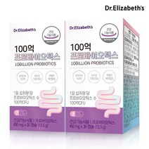 나우푸드 닥터엘리자베스 100억 프로바이오틱스 30캡슐 2박스, 단일/상품