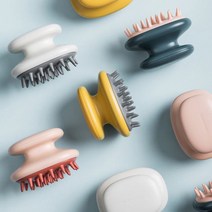 [모비딕컴퍼니] 헤어브러쉬 머리빗 샴푸브러쉬 두피안마기 두피스케일링 샴푸맛사지 phiao, 잇★ 트렌디한 컬러와 깔끔한 디자인의 실리콘 헤어 브러, 잇★ 1.화이트