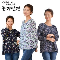 케미하우스 시원한 풍기인견 100% 여성 9부 블라우스
