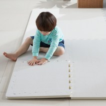 층간소음 유아 PE 퍼즐매트 두꺼운 대형 놀이방매트, 모던 그레이